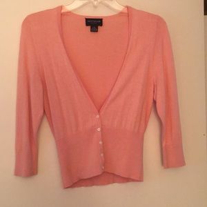 Ann Taylor pink cardigan
